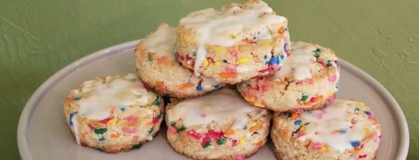 Birthday Cake Scones