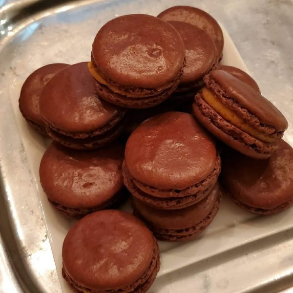 Chocolate Peanut Butter Macarons