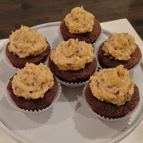 German Chocolate Cupcakes