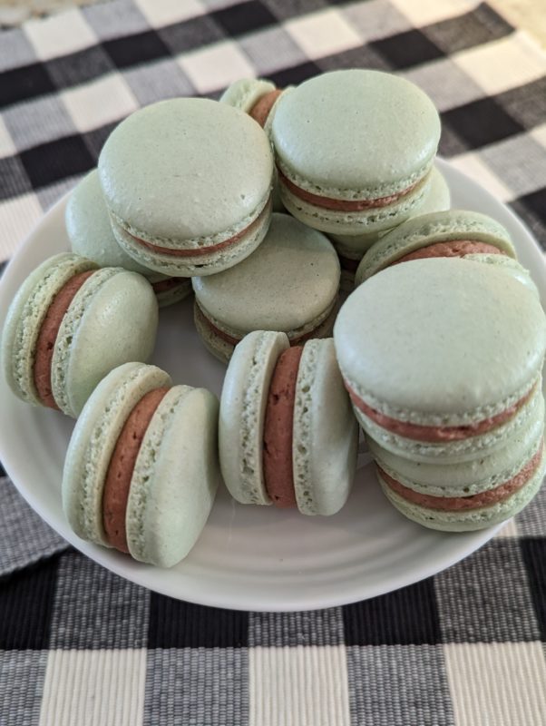 Chocolate Salted Caramel Macarons